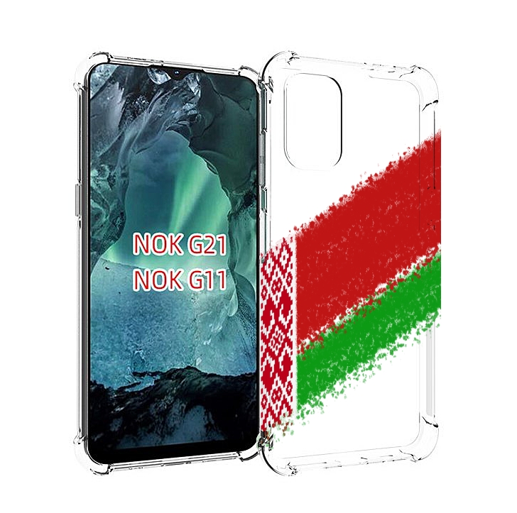

Чехол Mypads Флаг Белорусии Мужской Для Nokia G11/G21, Прозрачный, Tocco
