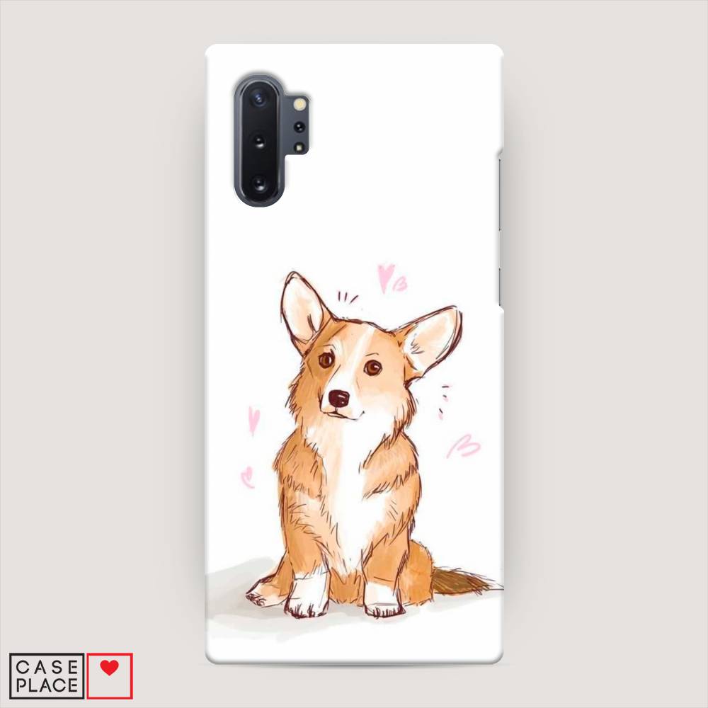 

Пластиковый чехол "Корги любовь" на Samsung Galaxy Note 10 +, 28520-1