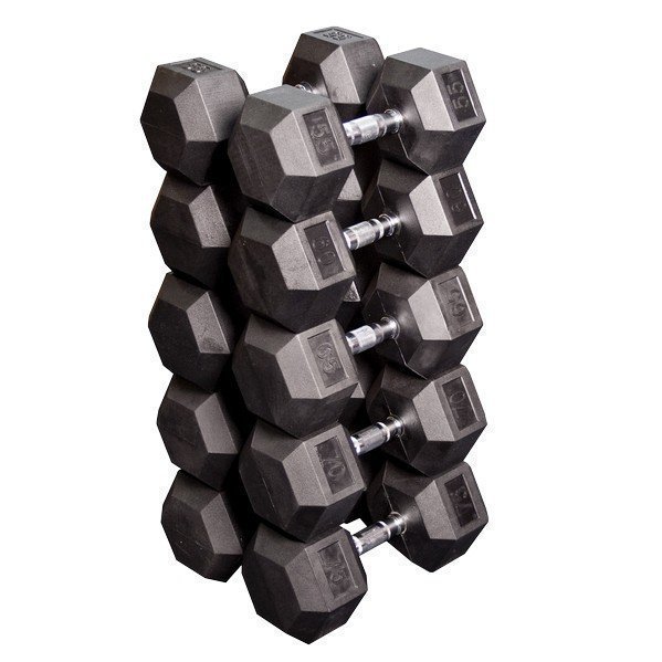 фото Набор гексагональных гантелей: 5 пар от 24,75 кг до 33,75 кг (шаг 2,25 кг), арт. sdrs650 body solid