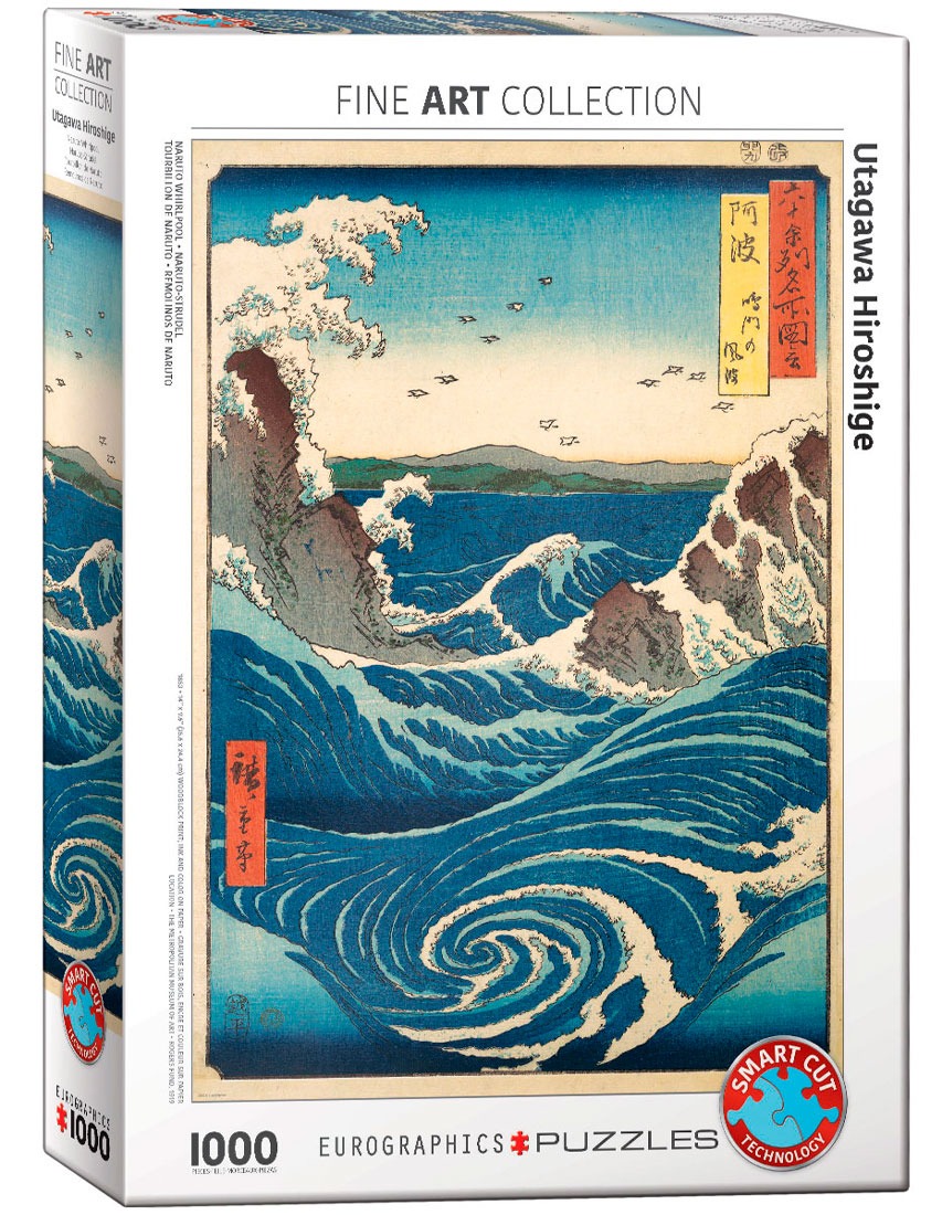 

Пазл Eurographics Водовороты Наруто, Utagawa Hiroshige 1000 деталей, Водовороты Наруто, Utagawa Hiroshige