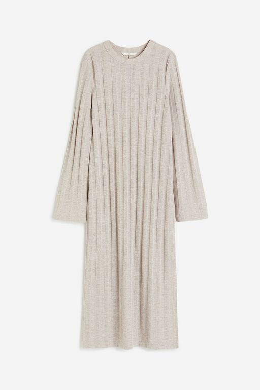 

Платье женское H&M 1222649 бежевое 2XL, Бежевый, 1222649