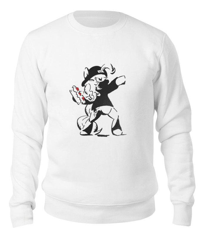 

Свитшот унисекс Printio Ma little banksy белый XS, Ma little banksy