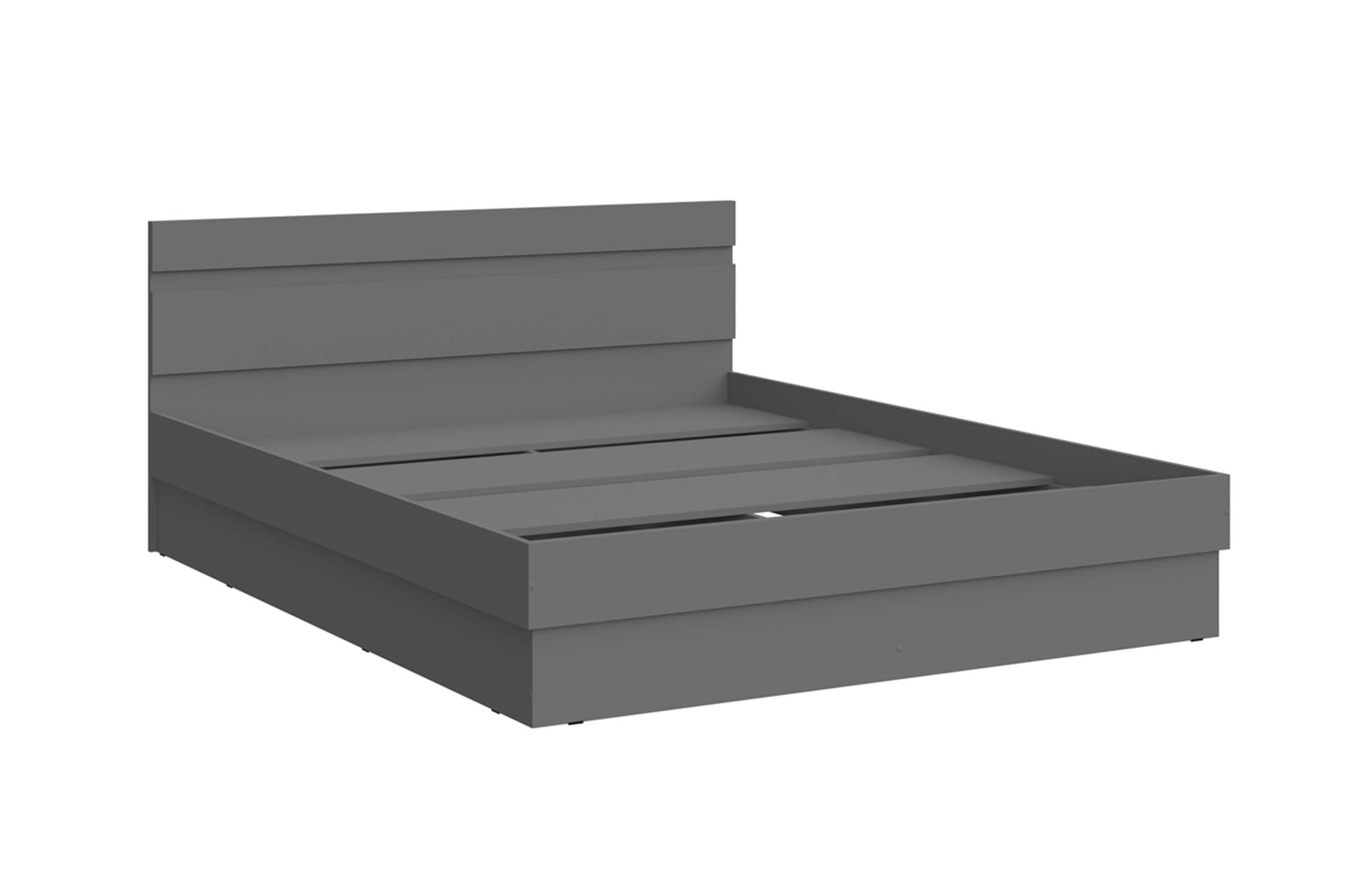 Кровать НОНТОН Челси 160х200 см графит 11490₽