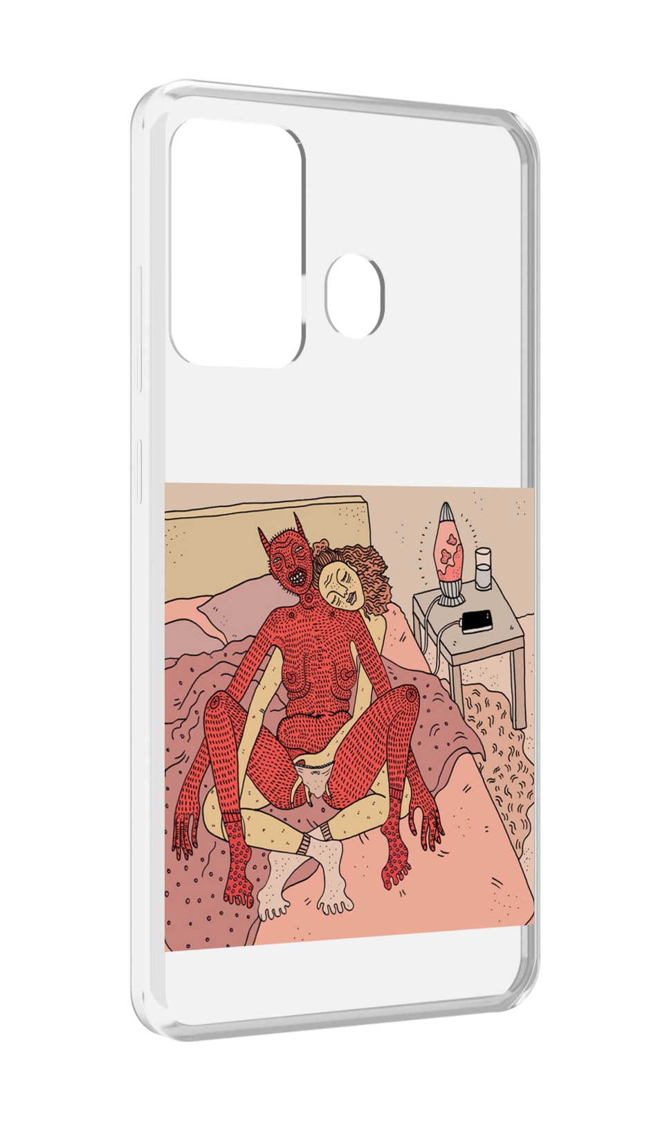 

Чехол MyPads девушка-без-кожи для ITEL A27 / ITEL P17, Прозрачный, Tocco