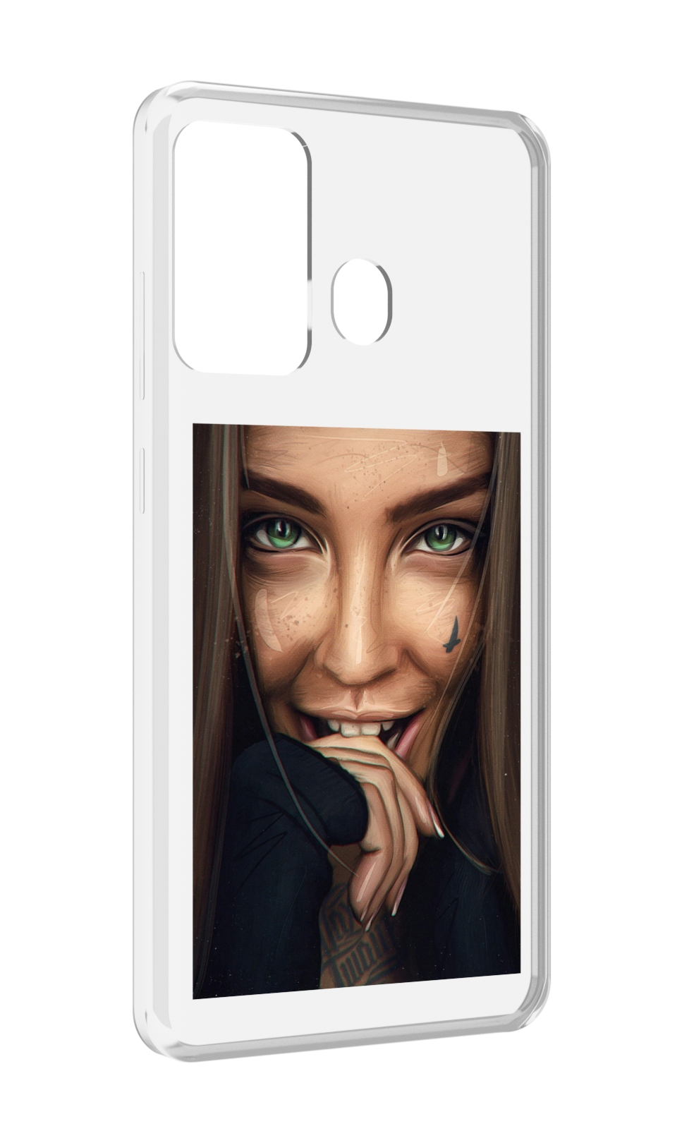 

Чехол MyPads девушка улыбается женский для ITEL A27 / ITEL P17, Прозрачный, Tocco
