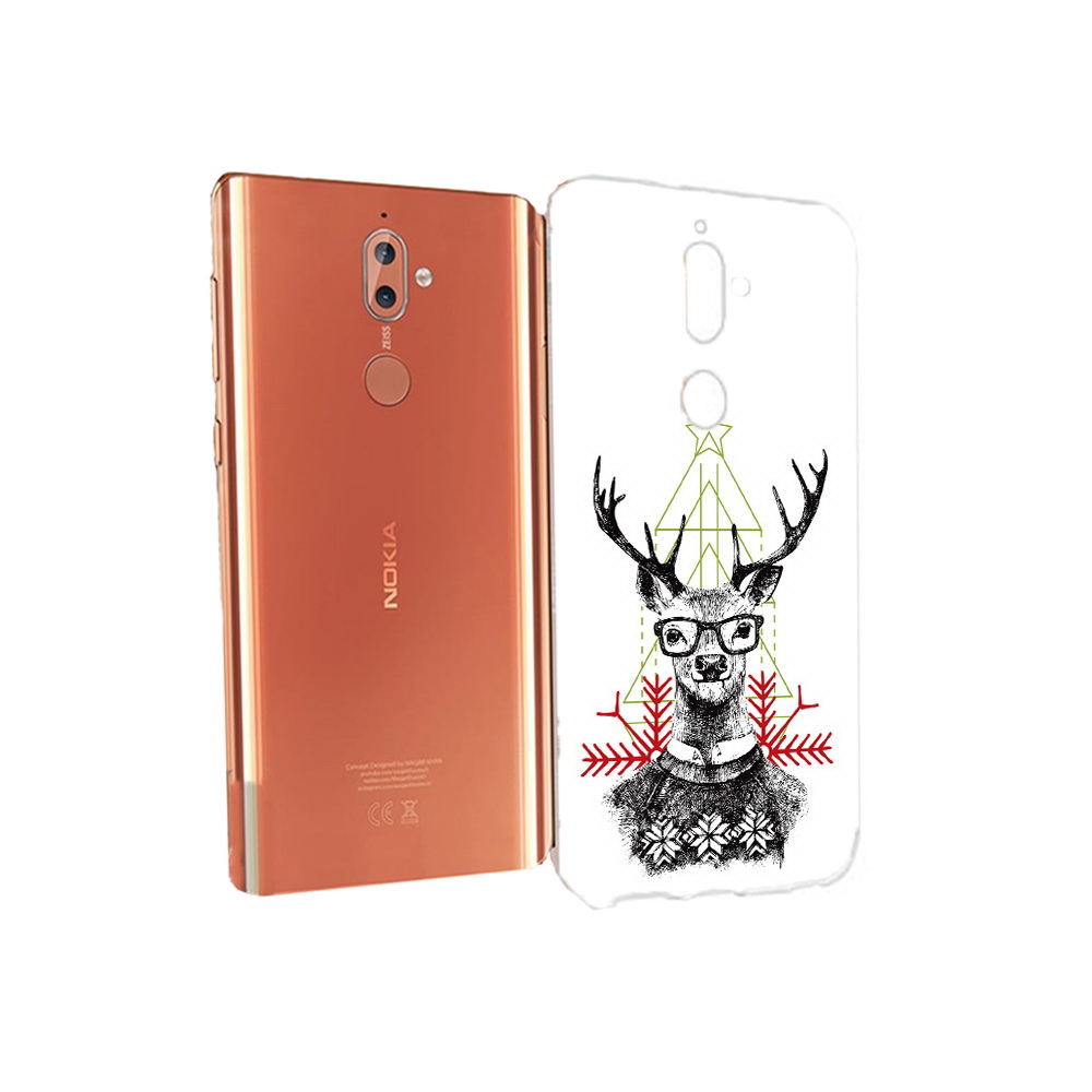 

Чехол MyPads Tocco для Nokia 9 умный олень (PT126479.94.652), Прозрачный, Tocco