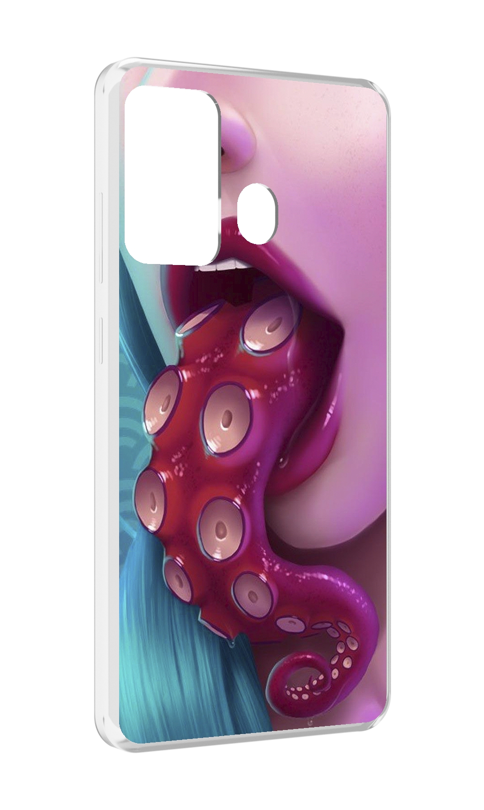 

Чехол MyPads девушка с щупальцой женский для ITEL A27 / ITEL P17, Прозрачный, Tocco