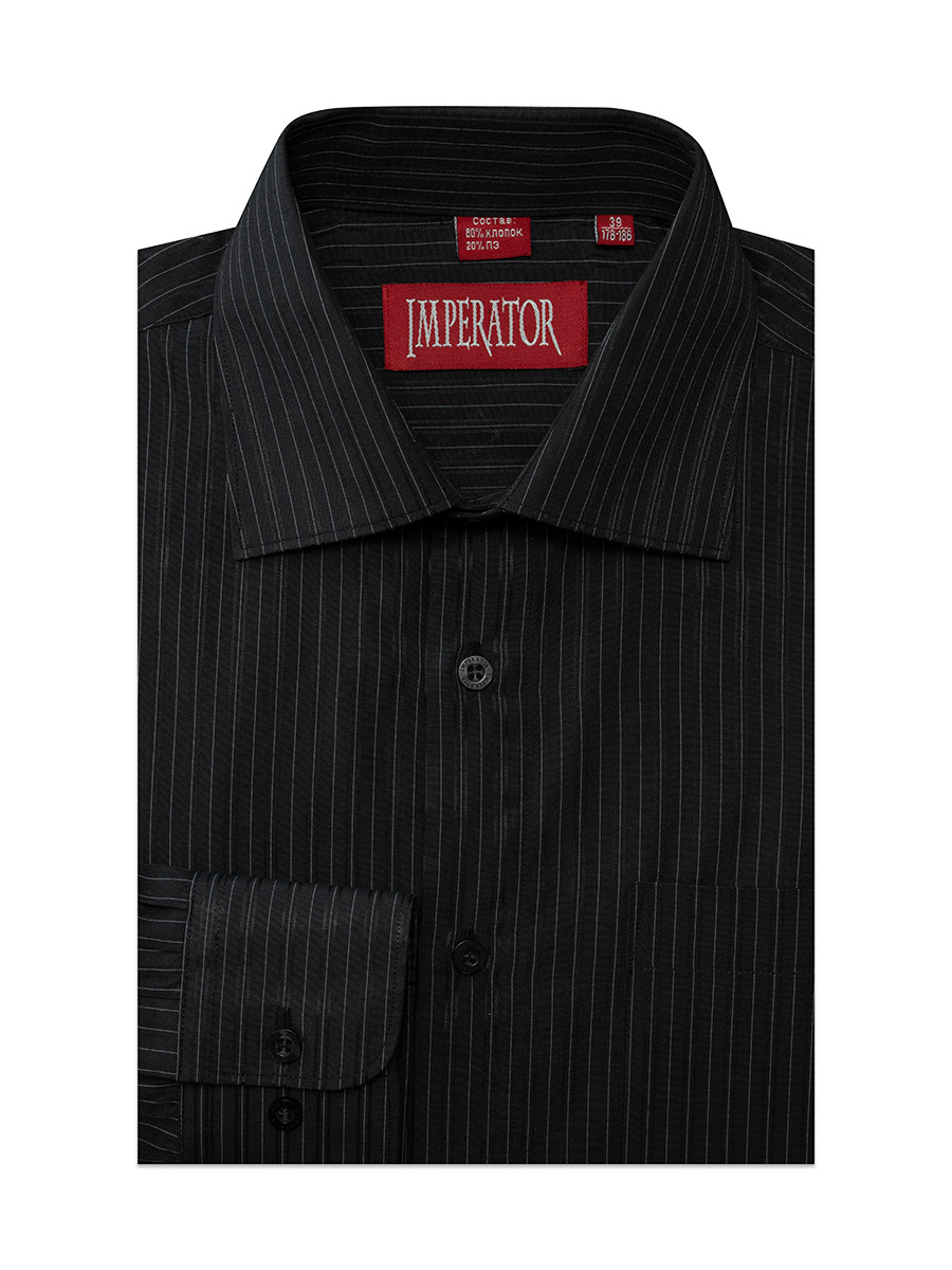 

Рубашка мужская Imperator B6 черная 40/170-178, Черный, B6