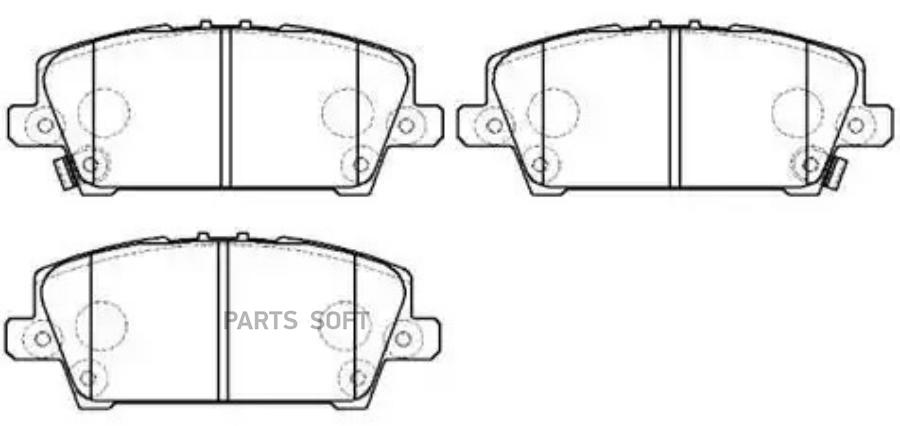 

Тормозные колодки HSB дисковые для Honda Civic hp5269