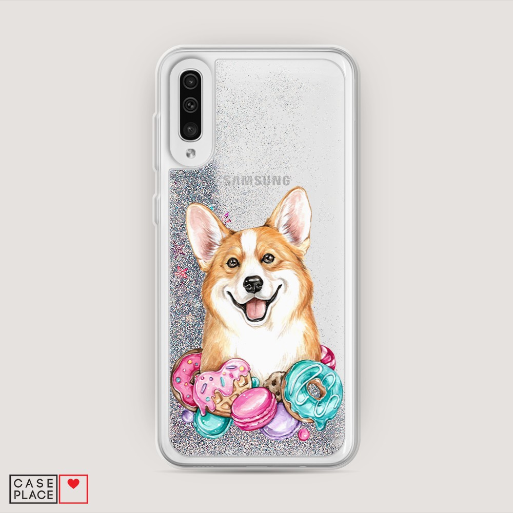 

Чехол Awog на Samsung Galaxy A30s/A50 "Корги и сладости", Разноцветный, 28891-1