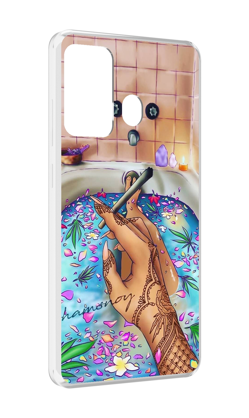 

Чехол MyPads девушка в ванне женский для ITEL A27 / ITEL P17, Прозрачный, Tocco