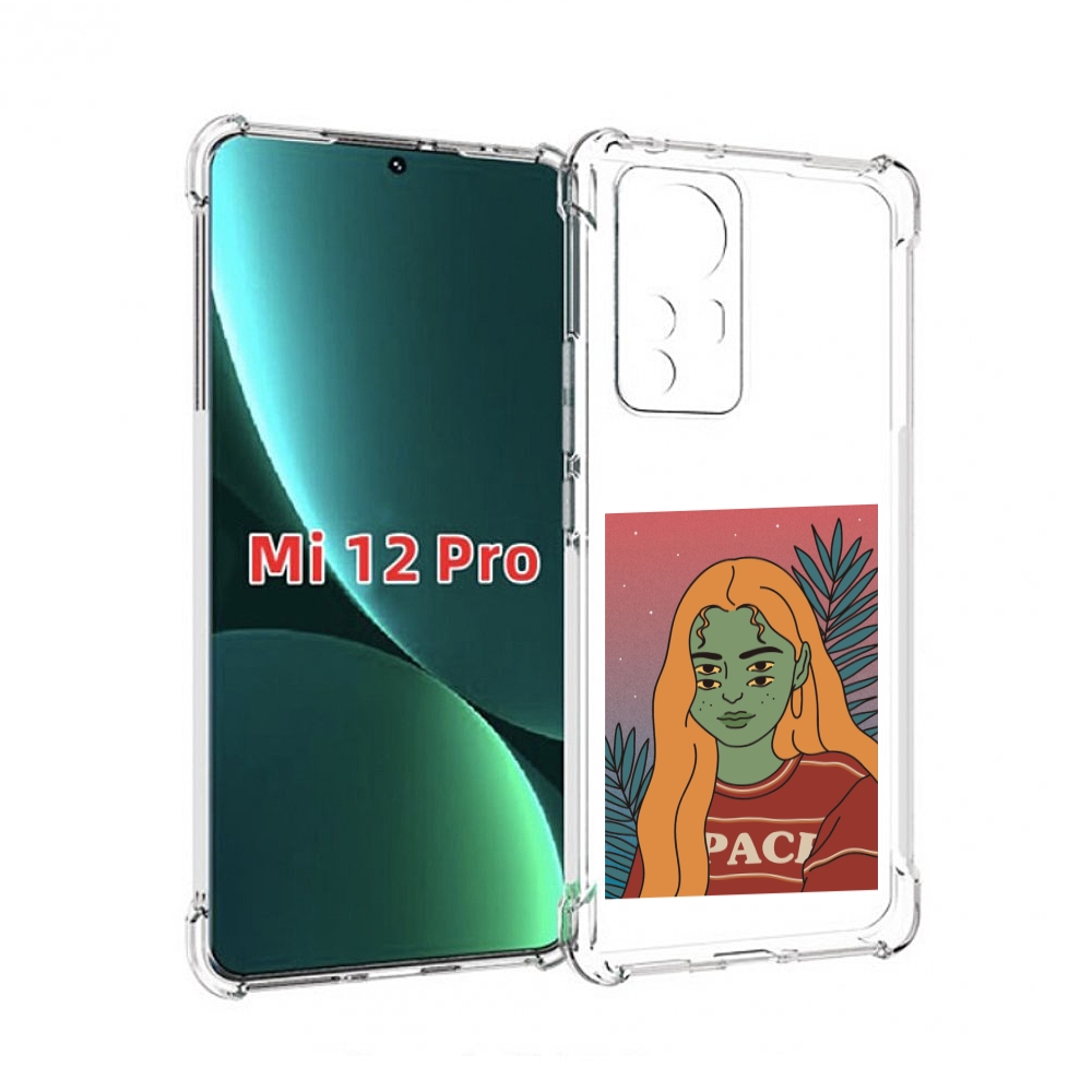 

Чехол MyPads четырехглазая девушка женский для Xiaomi 12S Pro, Прозрачный, Tocco