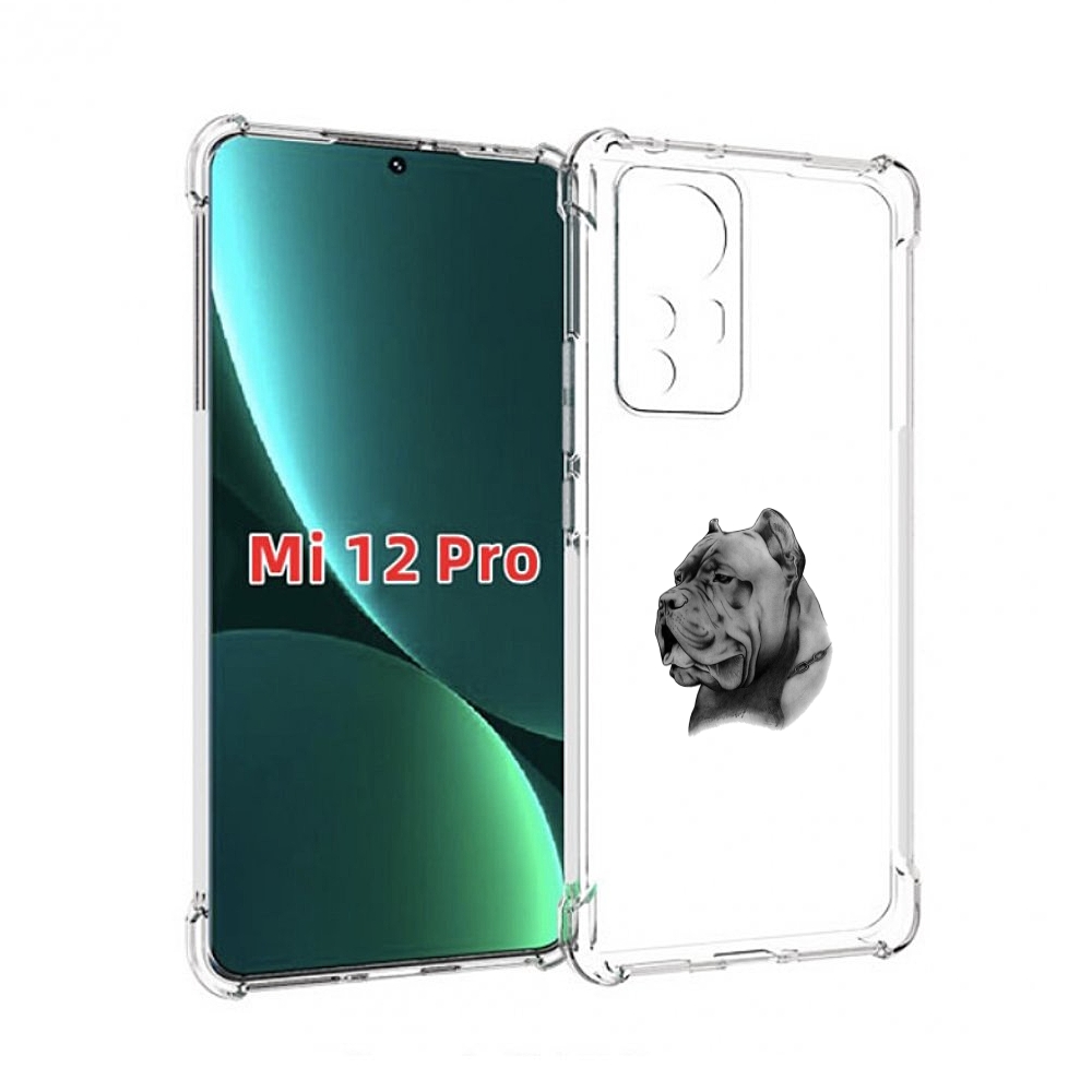 

Чехол MyPads грозный бульдог для Xiaomi 12S Pro, Прозрачный, Tocco