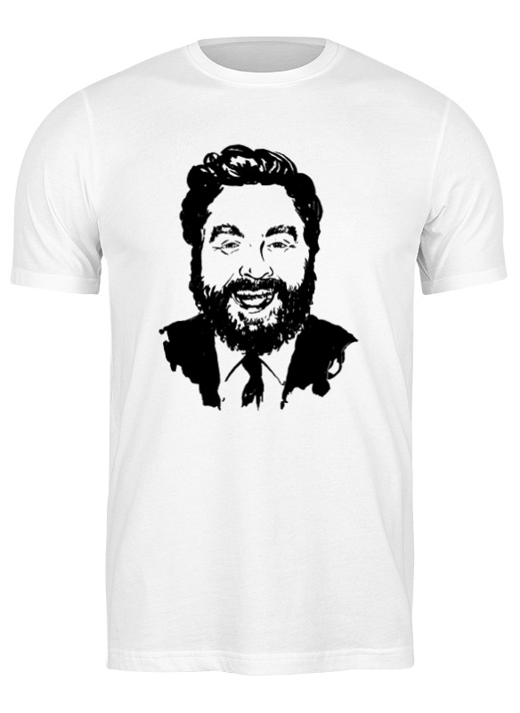 

Футболка мужская Printio Zach galifianakis белая M, Белый, Zach galifianakis
