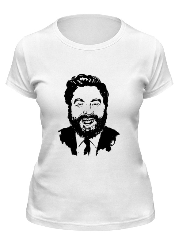 

Футболка женская Printio Zach galifianakis белая M, Белый, Zach galifianakis