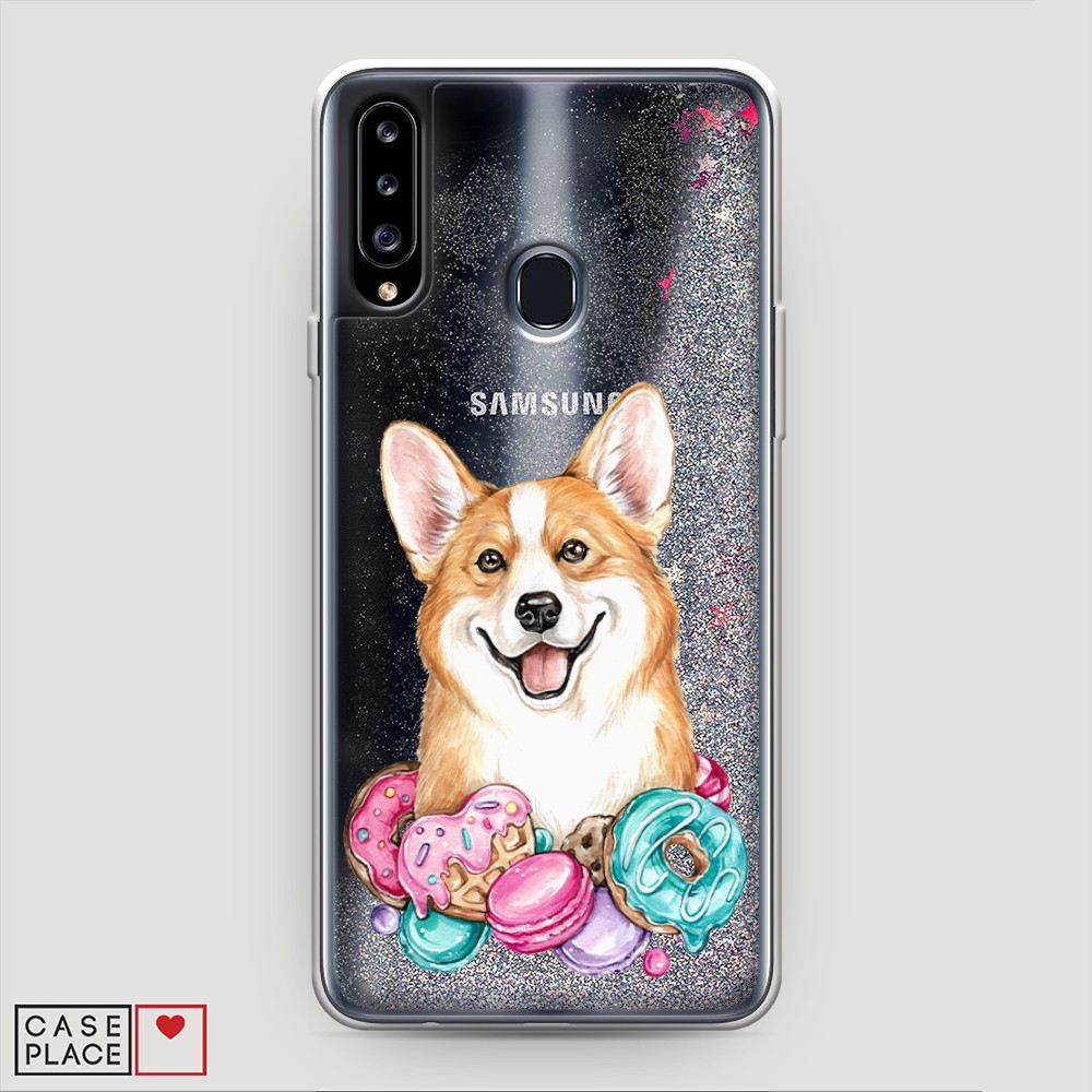 

Чехол Awog на Samsung Galaxy A20s / Самсунг A20s "Корги и сладости", 2100891-1