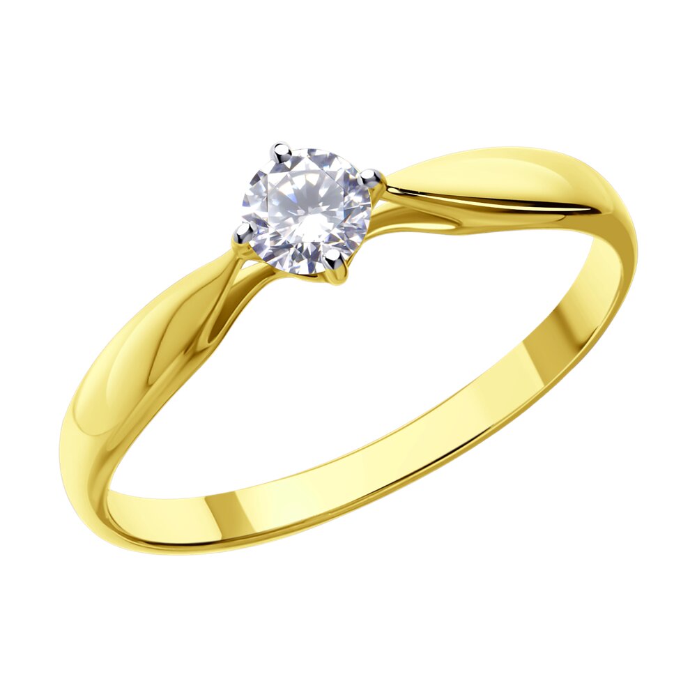 

Кольцо из золота р. 16,5 SOKOLOV Diamonds 1011588, бриллиант, 1011588