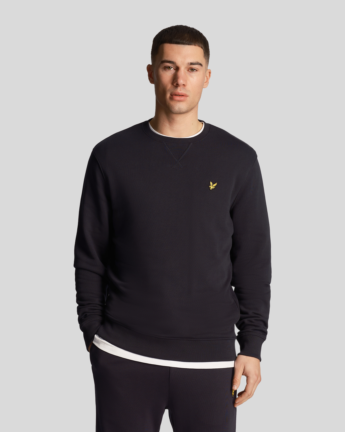 Свитшот мужской Lyle&Scott Crew Neck Sweatshirt синий S