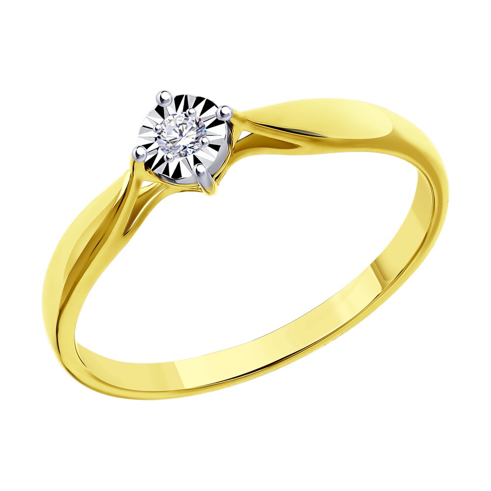 

Кольцо из золота р.  SOKOLOV Diamonds 1011587, бриллиант, 1011587