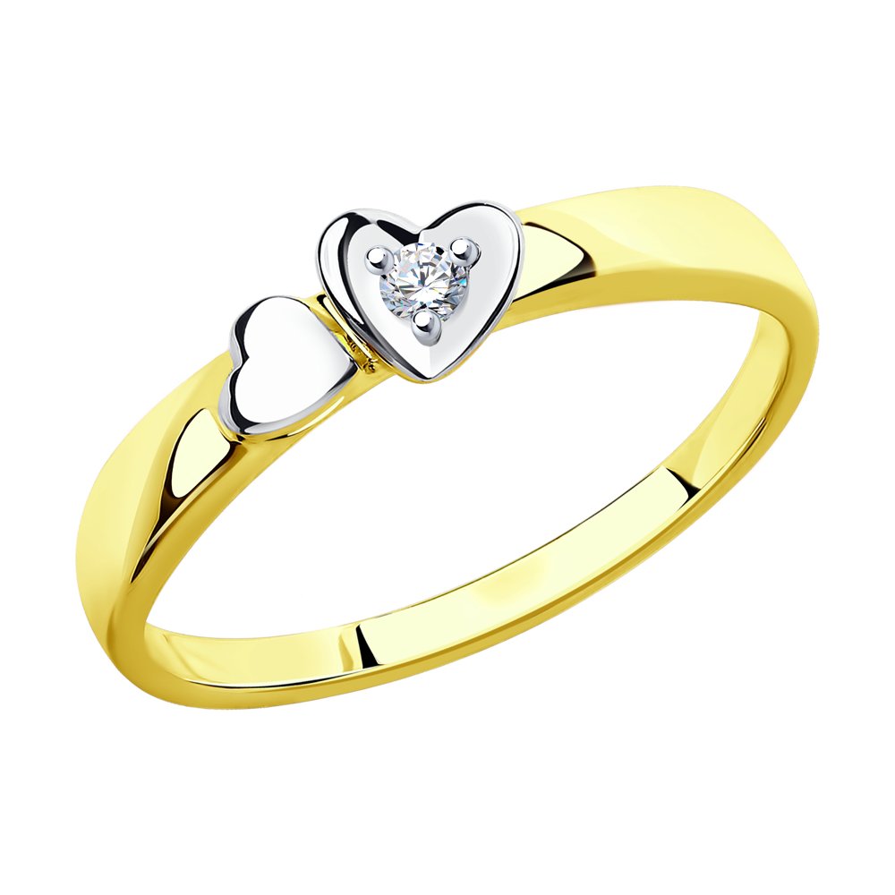 

Кольцо из золота р. 16,5 SOKOLOV Diamonds 1011553-2, бриллиант, 1011553-2