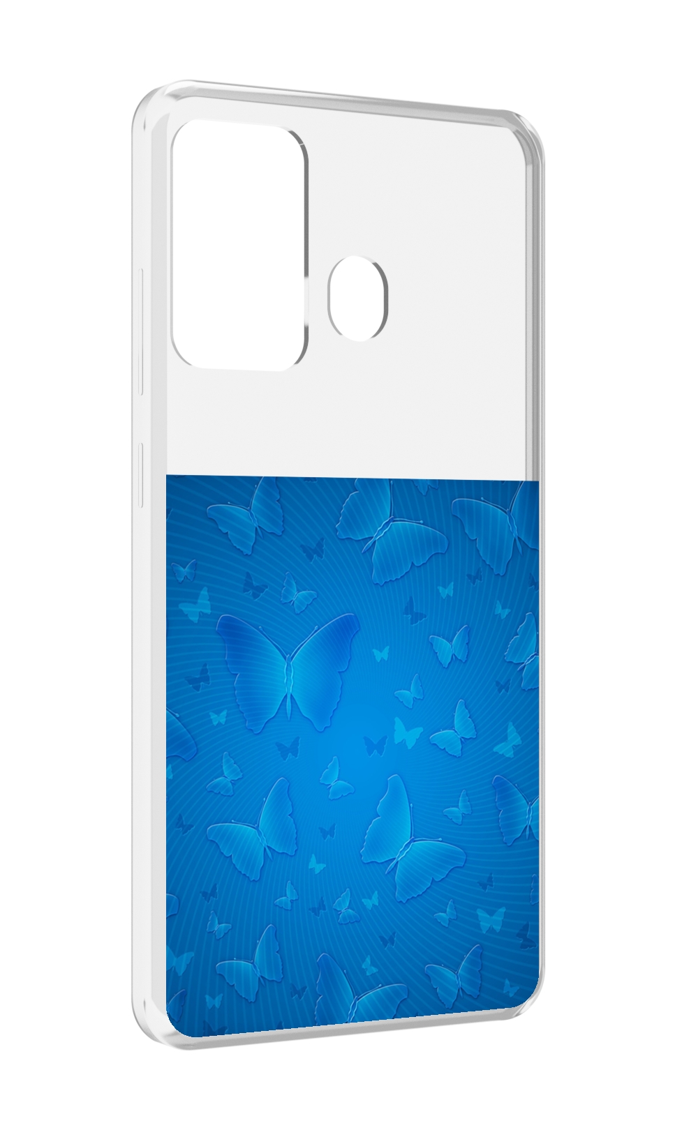 

Чехол MyPads голубые-бабочки для ITEL A27 / ITEL P17, Прозрачный, Tocco