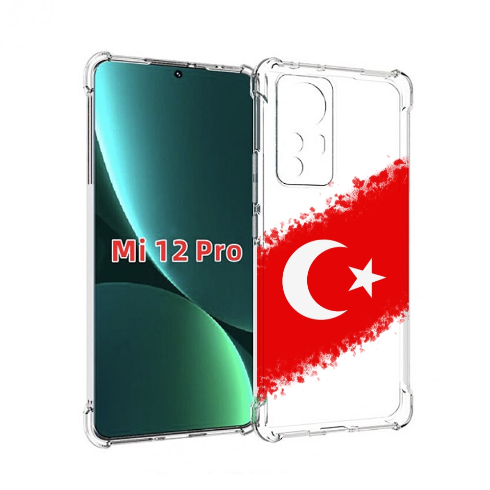 

Чехол MyPads флаг Турции для Xiaomi 12S Pro, Прозрачный, Tocco