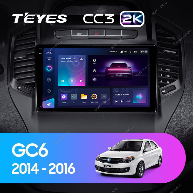 

Штатная магнитола Teyes CC3 2K 4/64 Geely GC6 1 (2014-2016), CC3 2K