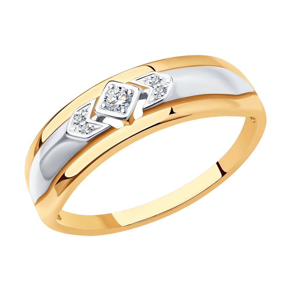

Кольцо из красного золота с бриллиантом р. 19,5 SOKOLOV Diamonds 1011528, 1011528