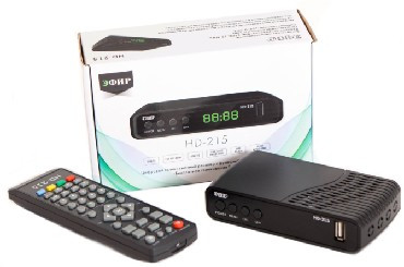 Ресивер цифровой ЭФИР HD-215 DVB-T2/DOLBY DIGITAL/WI-FI/дисплей