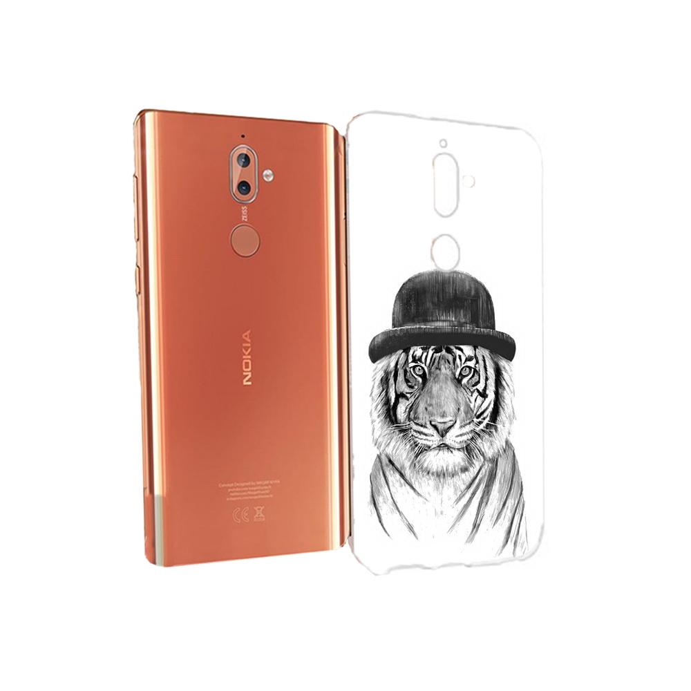 

Чехол MyPads Tocco для Nokia 9 тигр британец (PT126479.94.641), Прозрачный, Tocco