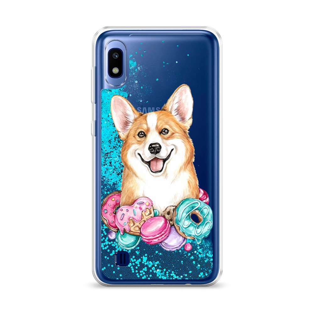 

Чехол Awog на Samsung Galaxy A10 "Корги и сладости", Разноцветный, 27993-1