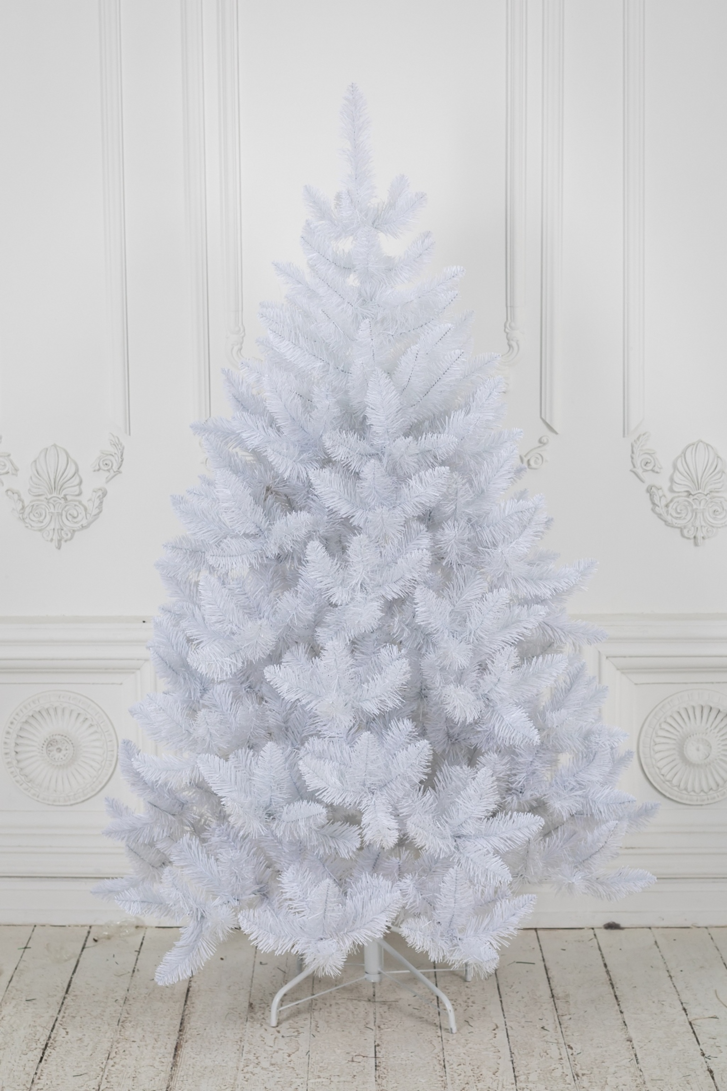 Ель искусственная ТПК Новая ёлка Кавказская Люкс 1982260К 260 см белая стриженные кончики