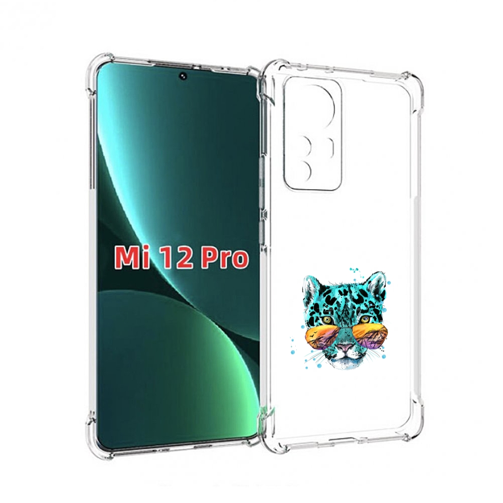 

Чехол MyPads голубой лео для Xiaomi 12S Pro, Прозрачный, Tocco