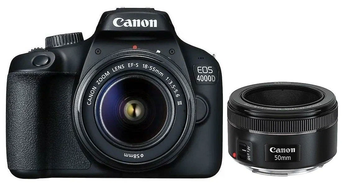

Фотоаппарат canon 4000d 18-55mm III И EF 50mm f/1.8 STM