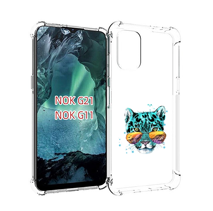 

Чехол Mypads Голубой Лео Для Nokia G11/G21, Прозрачный, Tocco