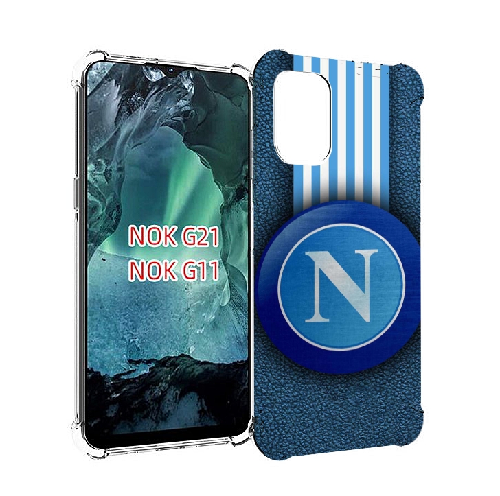 

Чехол Mypads Фк Наполи Мужской Для Nokia G11/G21, Прозрачный, Tocco