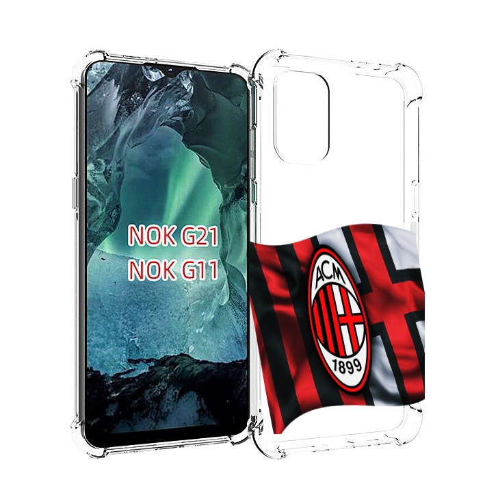 

Чехол Mypads Фк Милан Мужской Для Nokia G11/G21, Прозрачный, Tocco