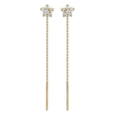 

Серьги женские из золота Эстет 01С116164, фианит, 01С116164