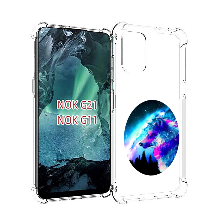 

Чехол Mypads Голубой Волк Для Nokia G11/G21, Прозрачный, Tocco