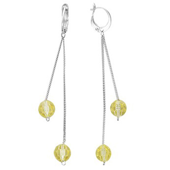 

Серьги женские из серебра Эстет М1С25488025460, swarovski, М1С25488025460