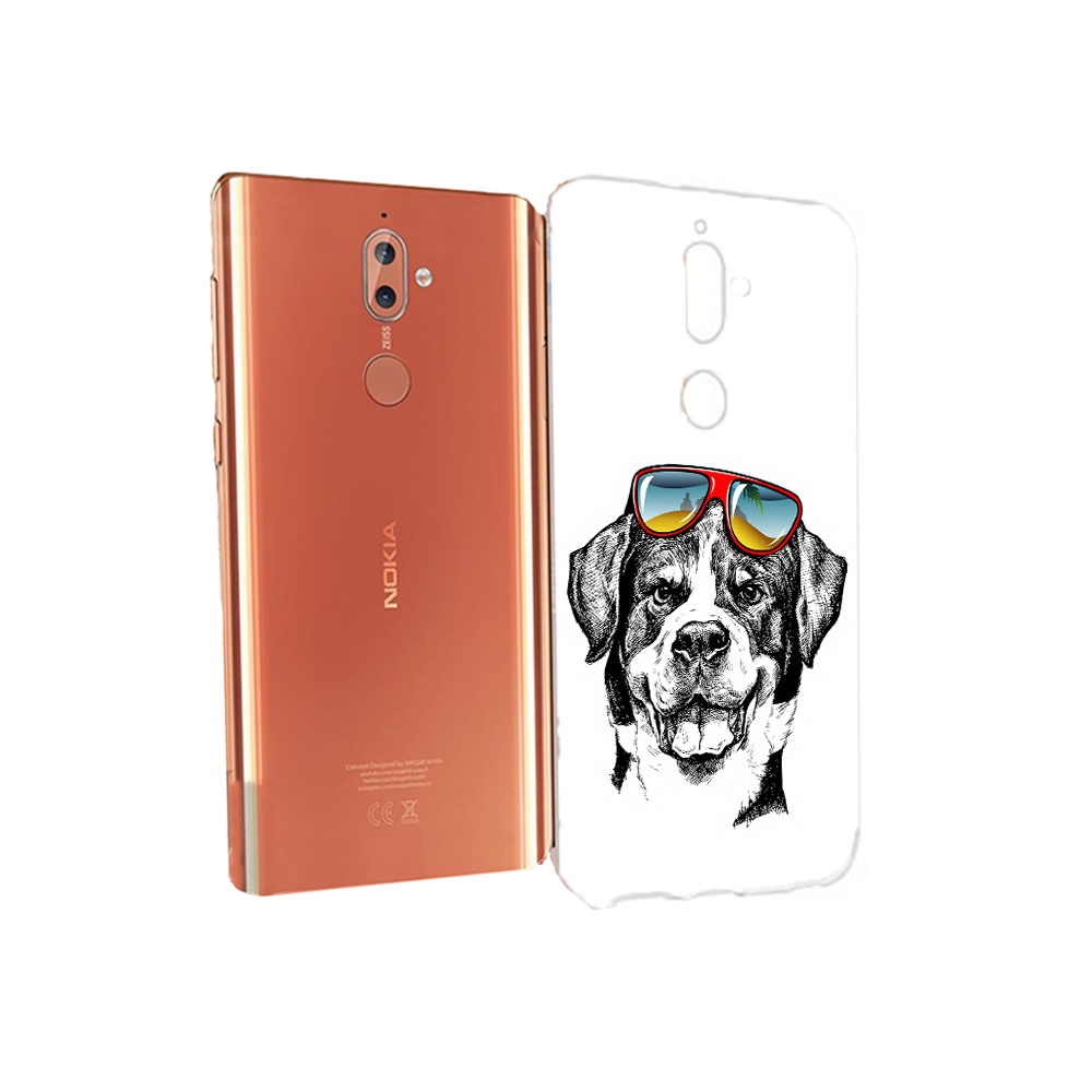 

Чехол MyPads Tocco для Nokia 9 счастливая собака (PT126479.94.631), Прозрачный, Tocco
