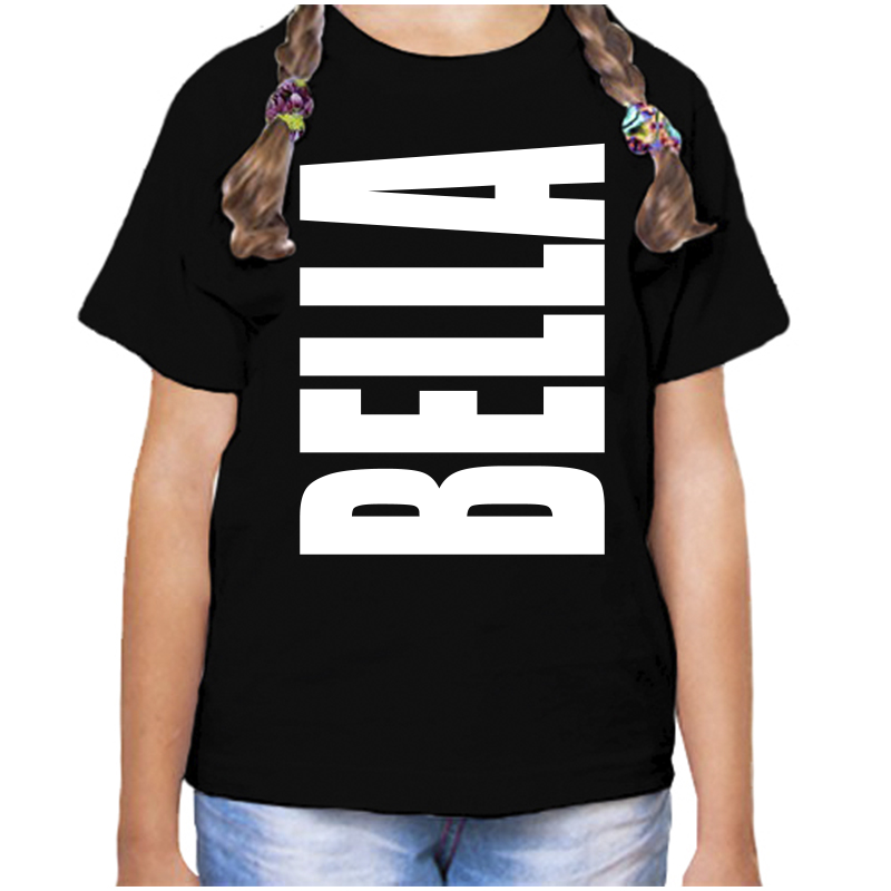 

Футболка девочке черная 34 р-р белла, Черный, fdd_bella