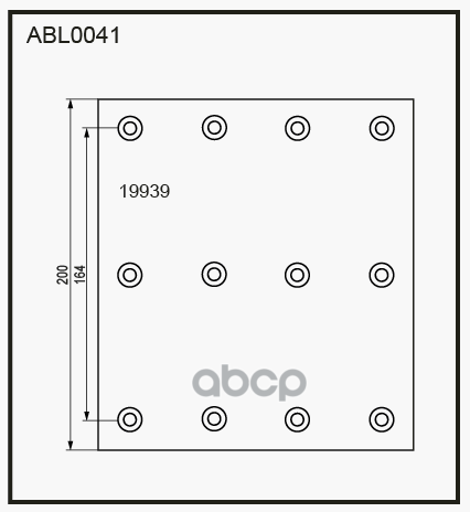 

ALLIED NIPPON Накладки тормозные,комплект STD / WVA (19939), ABL0041