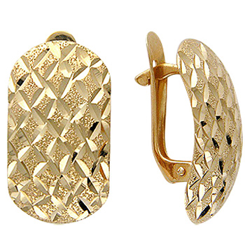 

Серьги женские из золота Эстет 01С714874, без вставки, 01С714874