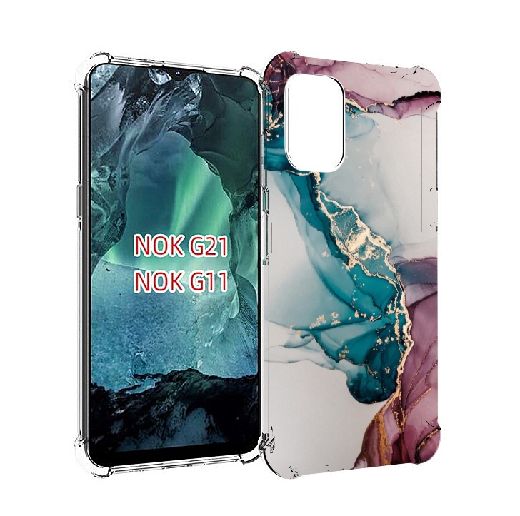 

Чехол Mypads Фиолетовый Синий Краски Для Nokia G11/G21, Прозрачный, Tocco