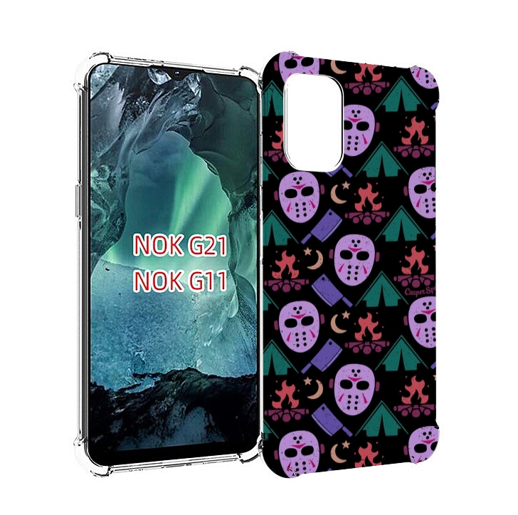 

Чехол Mypads Фиолетовые Маски Для Nokia G11/G21, Прозрачный, Tocco