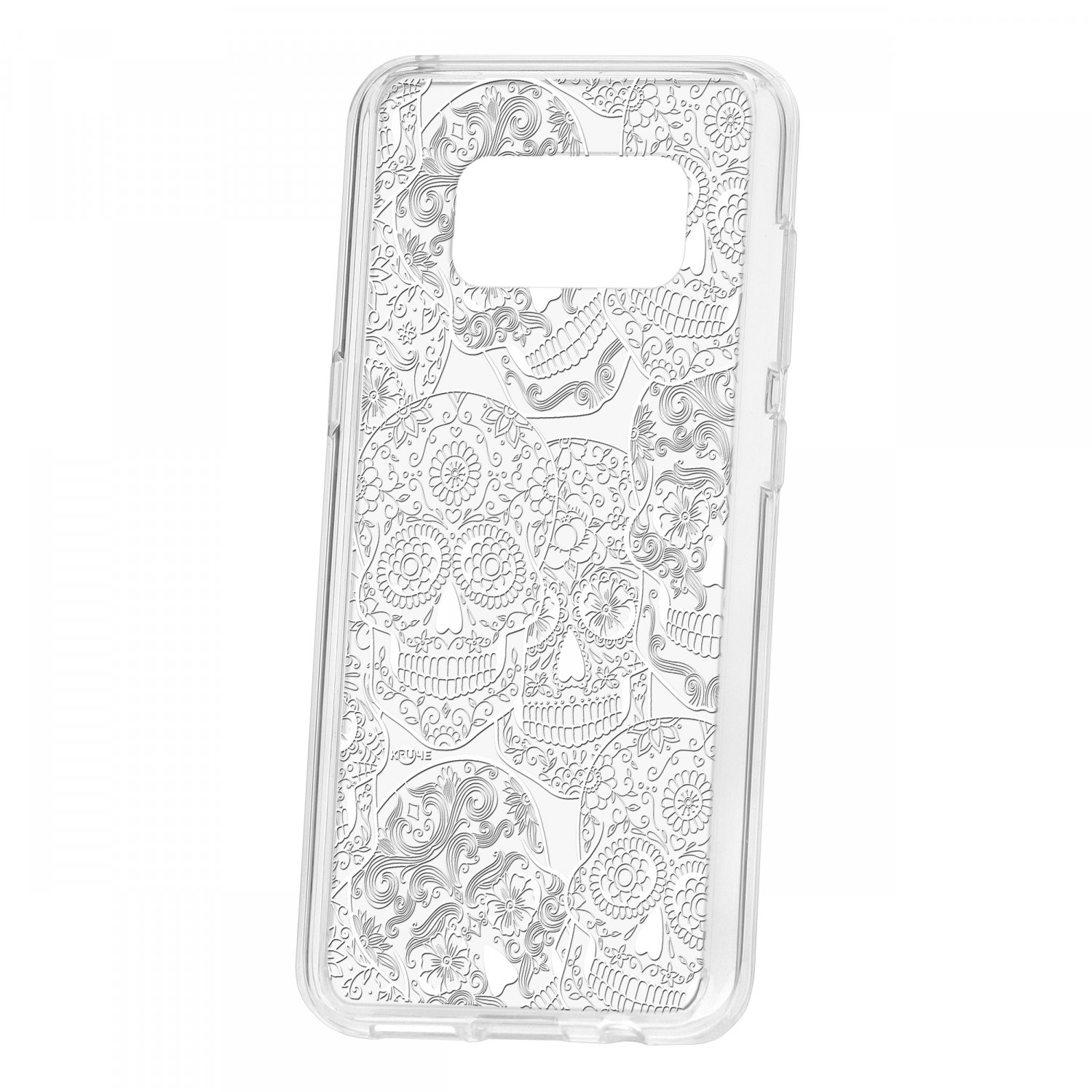 фото Чехол kruche samsung galaxy s8 print skull white кruче