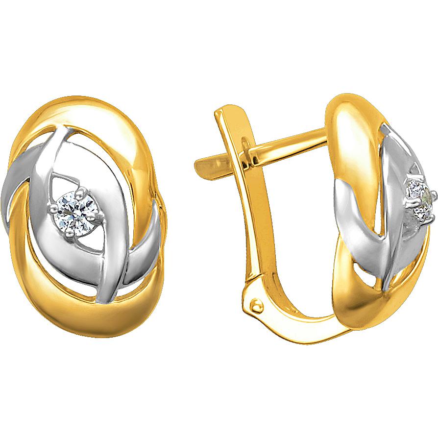 

Серьги женские из золота Эстет 01С1312310Р, фианит, 01С1312310Р