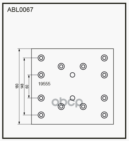 

ALLIED NIPPON Накладки тормозные,комплект STD / WVA (19555) ABL0067HD, ABL0067HD