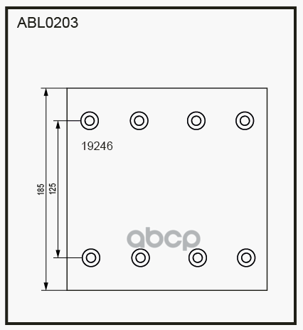 

ALLIED NIPPON Накладки тормозные,комплект STD / WVA (19246) ABL0203, ABL0203